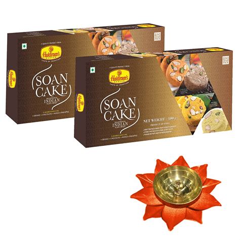 Haldiram's Nagpur Soan Cake Multi Flavour Pack of 2 (400g x 2) with ...