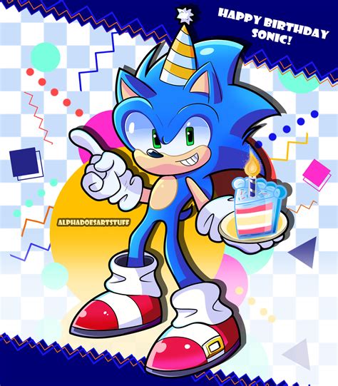ArtStation - 2021 Art: #77 - Sonic Birthday art