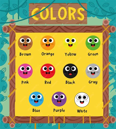 Cute emoji poster on colors | Premium Vector