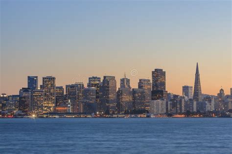 San Francisco Skyline and Ports Editorial Stock Image - Image of port ...