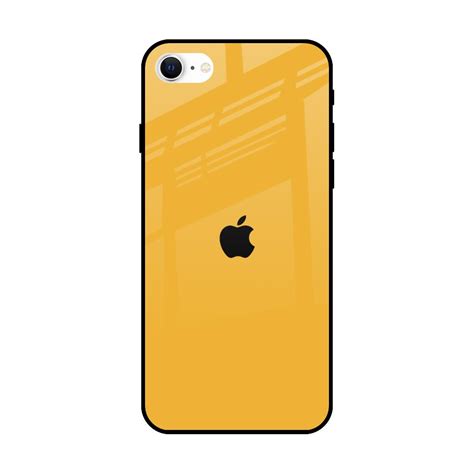 Fluorescent Yellow iPhone SE 2022 Glass Back Cover - Flat 35% Off On ...