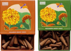 Help us Green Natural Incense Cones Cinnamon and Nagchampa Fragrance ...