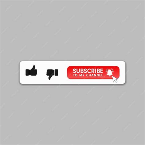 Subscribe and like button | Premium Vector