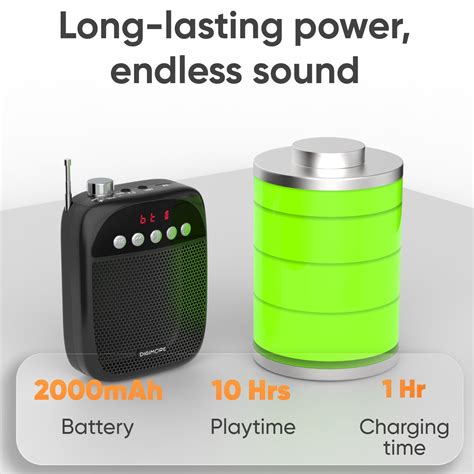DIGIMORE Wireless Portable Voice Amplifier | 10W Speaker w Head Mic ...