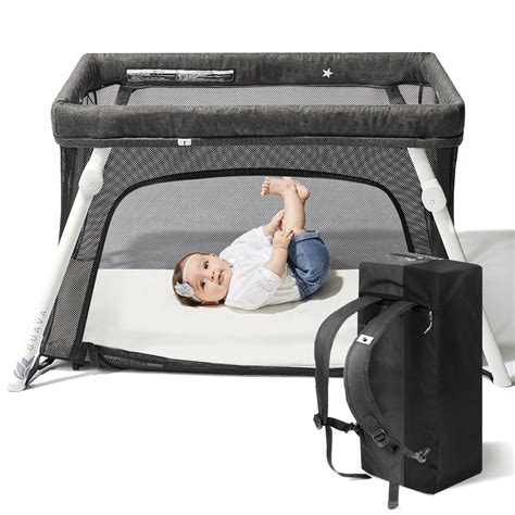 Guava Lotus Travel Crib with Lightweight Backpack Design | Certified ...