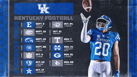Kentucky Football Schedule 2020, Seven Home Games Highlight Kentucky ...