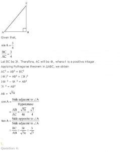 Introduction To Trigonometry, Class 10 Mathematics NCERT Solutions