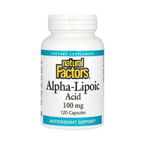 Natural Factors, Alpha-Lipoic Acid, 100 Mg, 120 Capsules – Maple Herbs