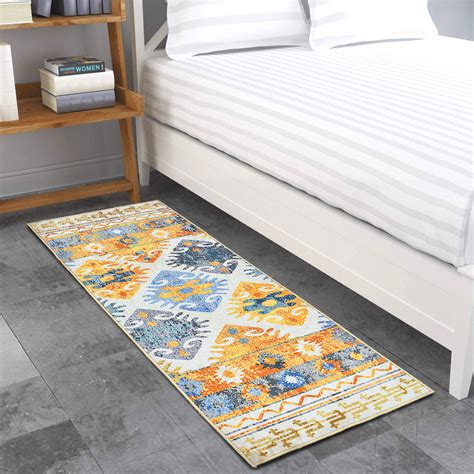 Anti Skid Bedside Carpet™ - 22x55 Inch – Infinity Basket India