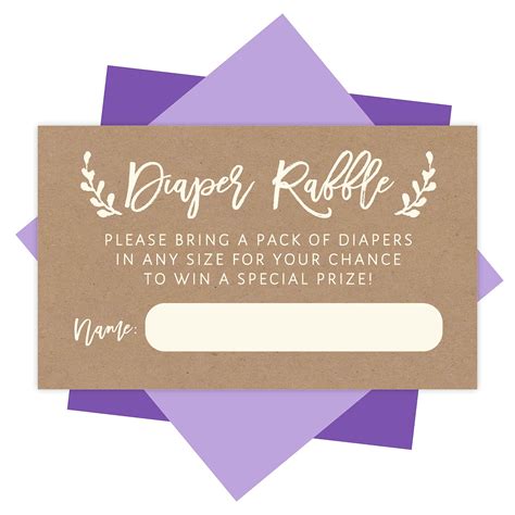 Buy 25 Baby Shower Diaper Raffle Tickets For Baby Shower Games To Play ...