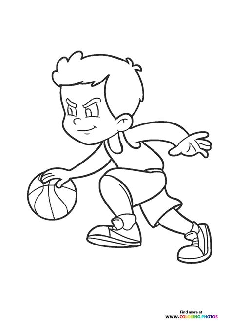 Basketball - Coloring Pages for kids | 100% free print or download
