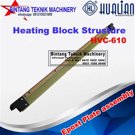 Jual epoxy plate sealing bar heating block atau dudukan sealer vacuum ...