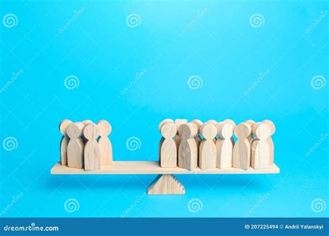 Majority and Minority People are on Opposite Sides of the Scale ...