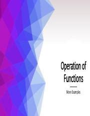 Image result for Operation On Functions Examples