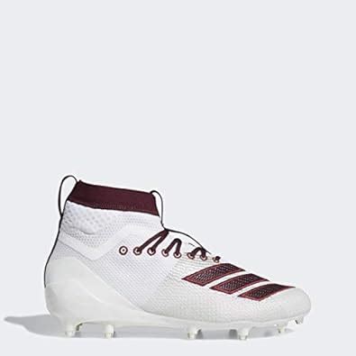 Buy adidas Men's Adizero 8.0 SK Football Shoe, White/Maroon/Collegiate ...