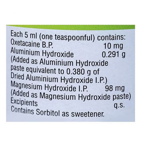 Mucaine Sugar Free Mint Oral Gel | Uses, Side Effects, Price | Apollo ...