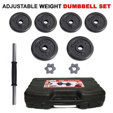 Weight And Bars - PDS-10 Dumbbell Set with Non-Slip Grip for Home Use ...