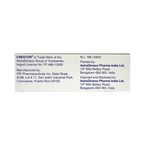 Crestor 10mg Tablet | 30 Minutes 24/7 Delivery