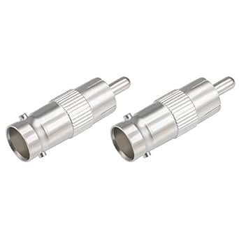uxcell 2pcs BNC Female to RCA Male Adapter Coaxial Cable Connector for ...