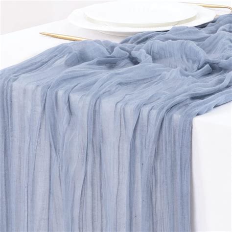 Amazon.com: 12 Pack Cheesecloth Table Runner 35 x 120 inch Long Boho ...