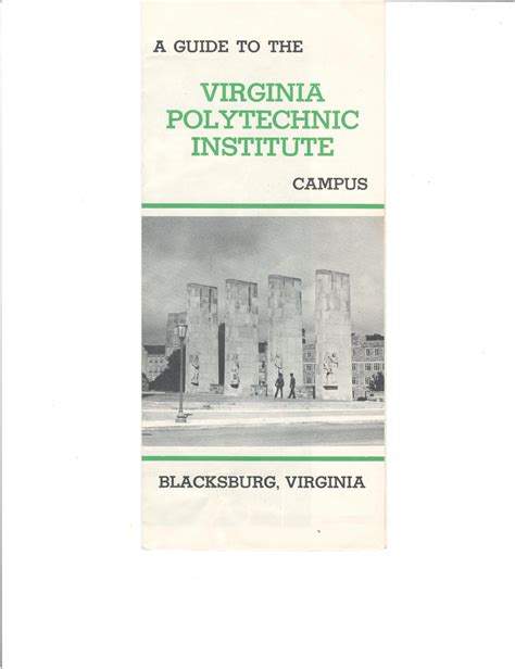 VA Tech Campus map Circa 1966 | TechSideline.com