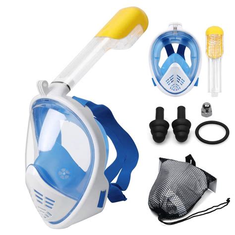 Buy waqif Professional Full Face Snorkel Mask - Snorkeling Gear for ...