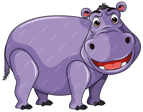 Clip Art Hippo Purple