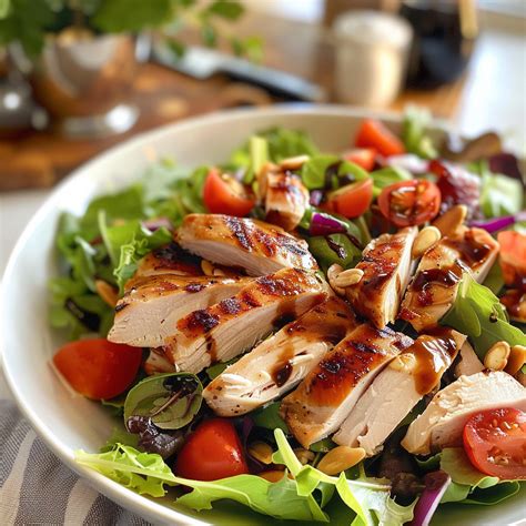 Flavorful Balsamic Vinaigrette Chicken Salad Recipe - Cookingsteps.com