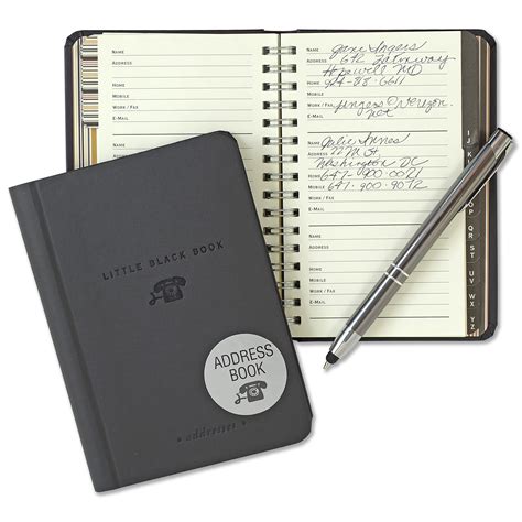 Little Black Book Of Addresses Address Books, Stationery: Amazon.ca ...