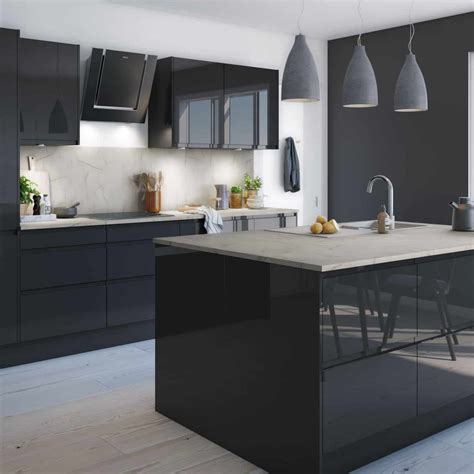 How To Decorate With Stylish Black Kitchen Cabinets