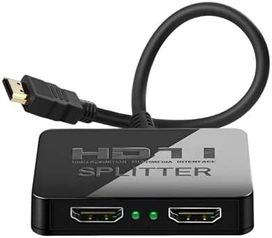 Mindorlen HDMI Splitter 1 in 2 Output 4K with Audio Sync, HDMI Hub ...