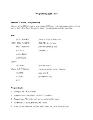 8051 Instructions Summary K. Ayala - APPENDIX A 8051 Operational Code ...