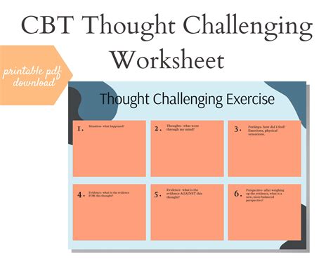 Image result for Cognitive Behavior Therapy Worksheets