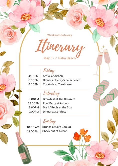 Image result for 3-Day Weekend Programming Template