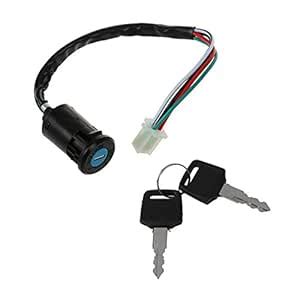 3X(Motorcycle Keys Starters MTB Cylinder Ignition Switch for Suzuki ...