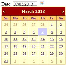 Image result for ASP.NET Vs2019 Calendar Control
