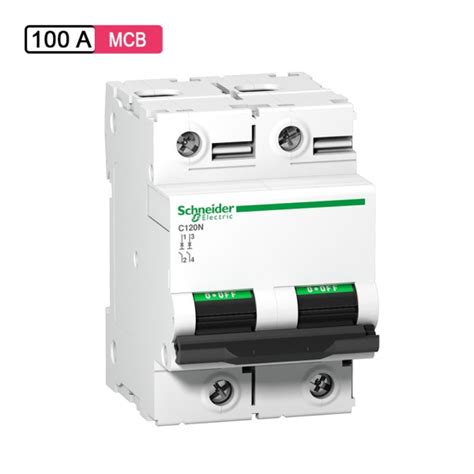 Schneider Electric Acti 9 AC MCB 100A 3M 2Pole 10kA C120N | mykit | Buy ...