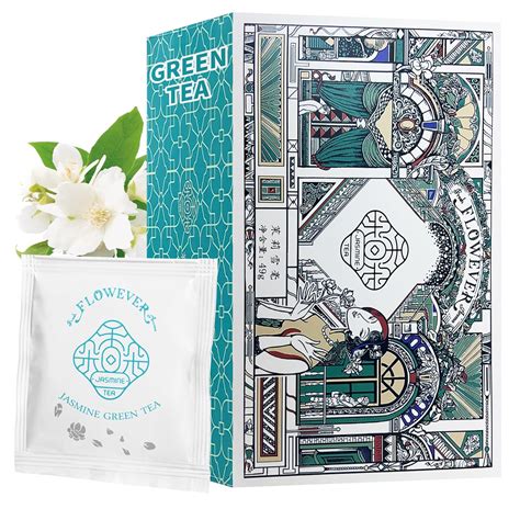 Amazon.com : TeasBank Jasmine Green Tea Bags-Organic Green Tea ...