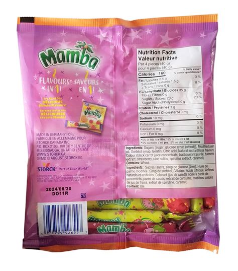 Mamba Magic Sticks Chewy Candy, 150g/5.2 oz