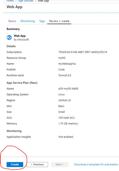 Image result for Create a Web App in the Azure Subscription