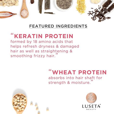 Buy Luseta Keratin Shampoo for Dry Damaged Hair, Smoothing & Nourishing ...