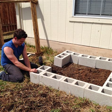 DIY Cinder Block Raised Garden Bed - Fab Everyday