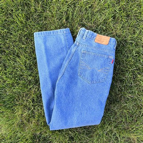 36 W Johnny Silver Bright Blue Jeans 🧼ALL CLOTHING... - Depop