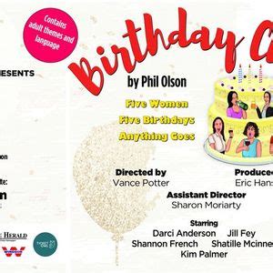 The Birthday Club by Phil Olson a Many Hats production!, The Cannery ...