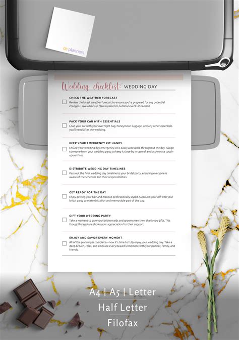 Image result for Full Wedding Checklist