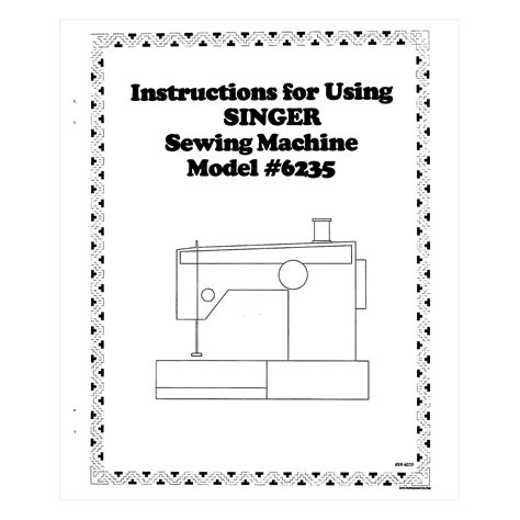 Image result for Singer Sewing Machine Model 6235 Manual