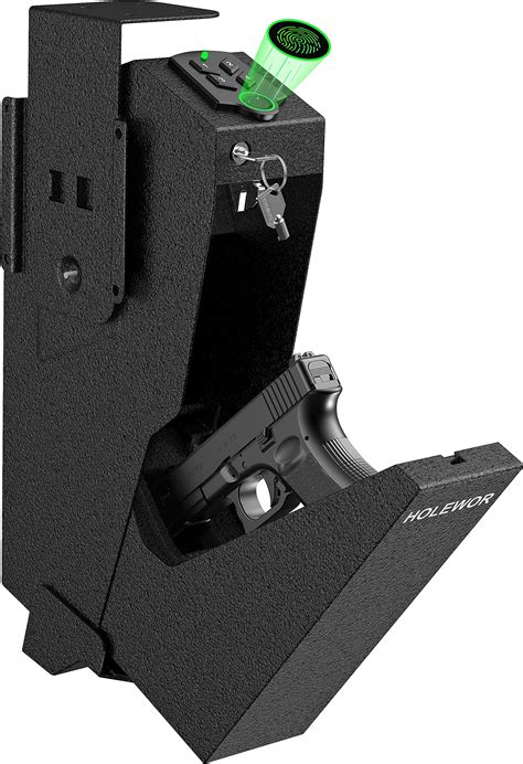 Amazon.com: Biometric Mounted Handgun Gun Safe for Nightstand, Desk ...