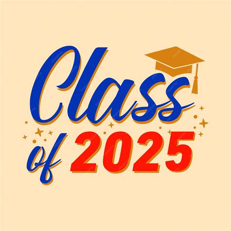 Premium Vector | Hand drawn text illustration for class of 2025 ...