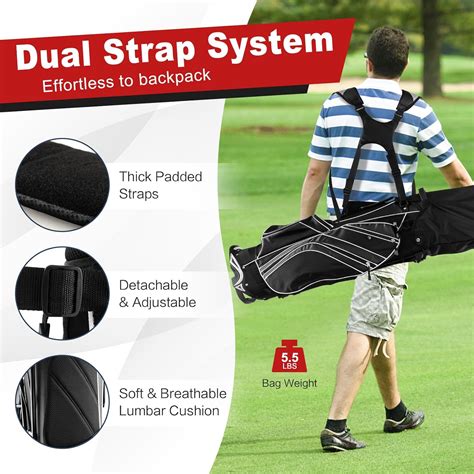 GYMAX Golf Stand Bag, 6 Way Divider Golf Club Bag India | Ubuy