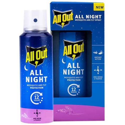 All Out All Night Mosquito & Fly Spray - 55 Nights Of Protection, 30 m ...